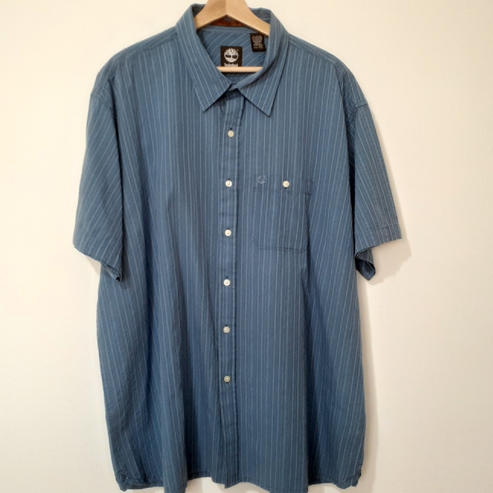 Timberland Men's Casual Stripped Button Down Shirt